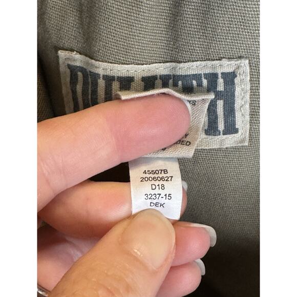 Duluth Trading Men’s 42x32 Flex Fire Hose Work Pants Khaki Canvas Utility EUC - Picture 7 of 12